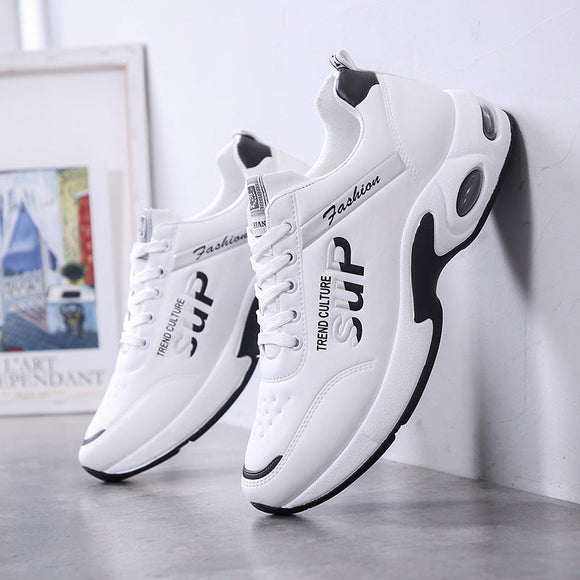 Leather Air Cushion Sneakers