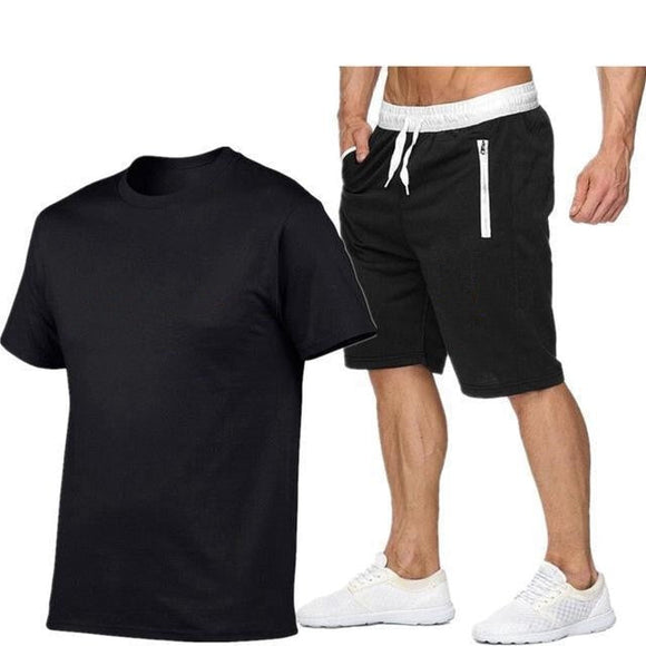 Men's T-shirt & Sports Shorts Set( 💥Over $89+ ,Code SAVE10🛒)