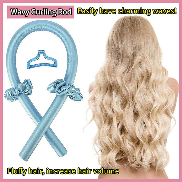 Heatless Curling Rod Headband Ribbon Hair DIY Hair Styling Tools