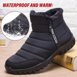 Men Waterproof Snow Ankle Boots