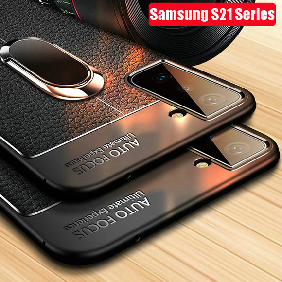 Luxury Magnet Stand Silicone Leather Case For Samsung Galaxy S21 Series(Buy 2 Get 10% Off, Buy 3 Get 15% Off)