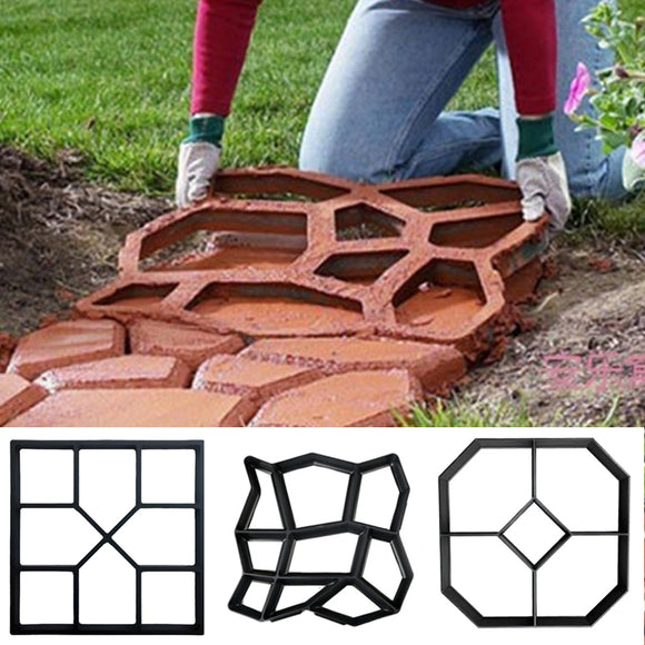 Garden Pavement Mold DIY Path Making Manually Paving Cement Brick Tool