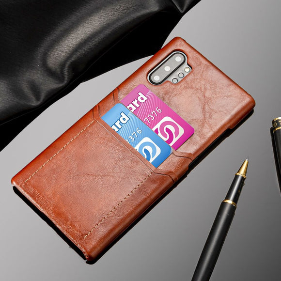 Shockproof Slim Card Holder Case for Samsung Galaxy Note 10