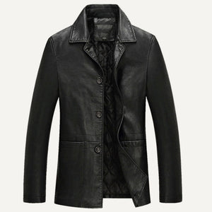 Men Business Leather Jacket