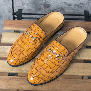 Fashion Men's Casual Leather Slippers