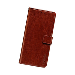 Vintage Style Buckle Strap Leather Flip Cover for Galaxy S21