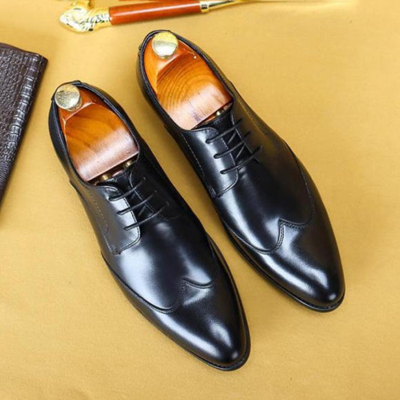 Men Italian Handmade Oxford Dress Shoes