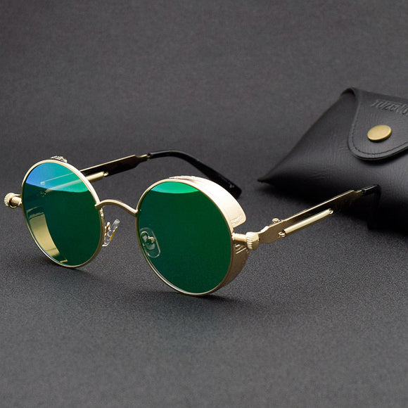 Vintage Gothic Round Metal Frame Sunglasses(Buy 2 Get 10% OFF, Buy3 Get 15% OFF)