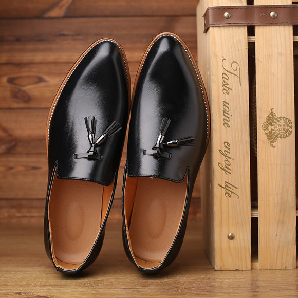 Men Leather Handmade Leisure Shoes