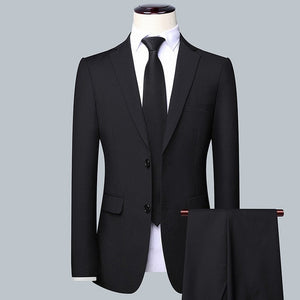 Men Simple Business 3-piece Suit