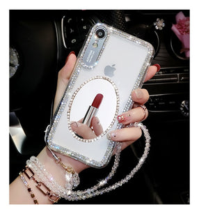 Luxury Bling Glitter With Finger Ring Case For iPhone