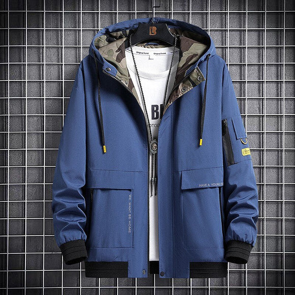 Man Casual Polyester Zipper Coats  ( 💥Over $89+ ,Code SAVE10🛒)