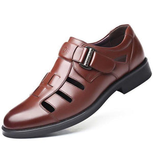 Men Genuine Leather Casual Business Sandals