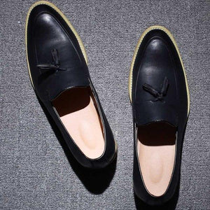 High Quality Men's Vintage Tassel Leather Loafers ( 💥Over $89+ ,Code SAVE10🛒)
