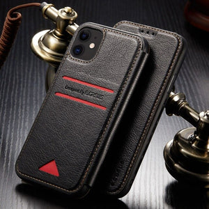 Vintage PU Leather Business Card Slot Cases for iPhone(Buy 2 Get 10% OFF)