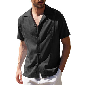 Summer Men Loose Buttons Shirts