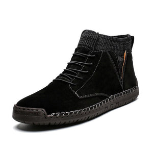 Men Cow Suede Ankle Boots